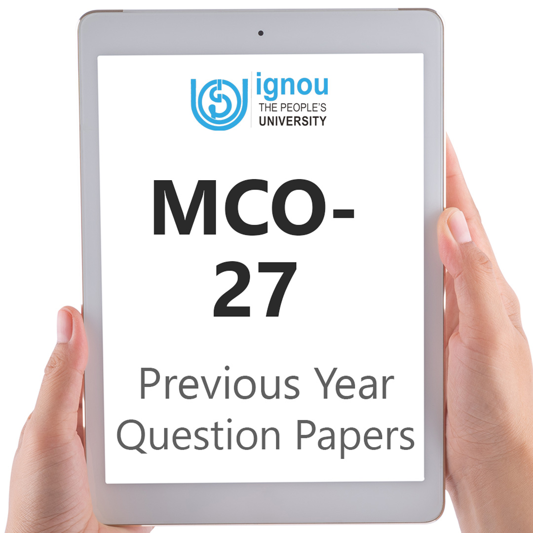 IGNOU MCO-27 Previous Year Exam Question Papers