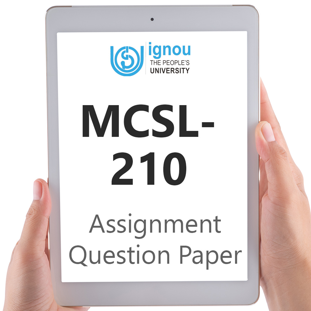 IGNOU MCSL-210 Assignment Question Paper Download (2022-23)