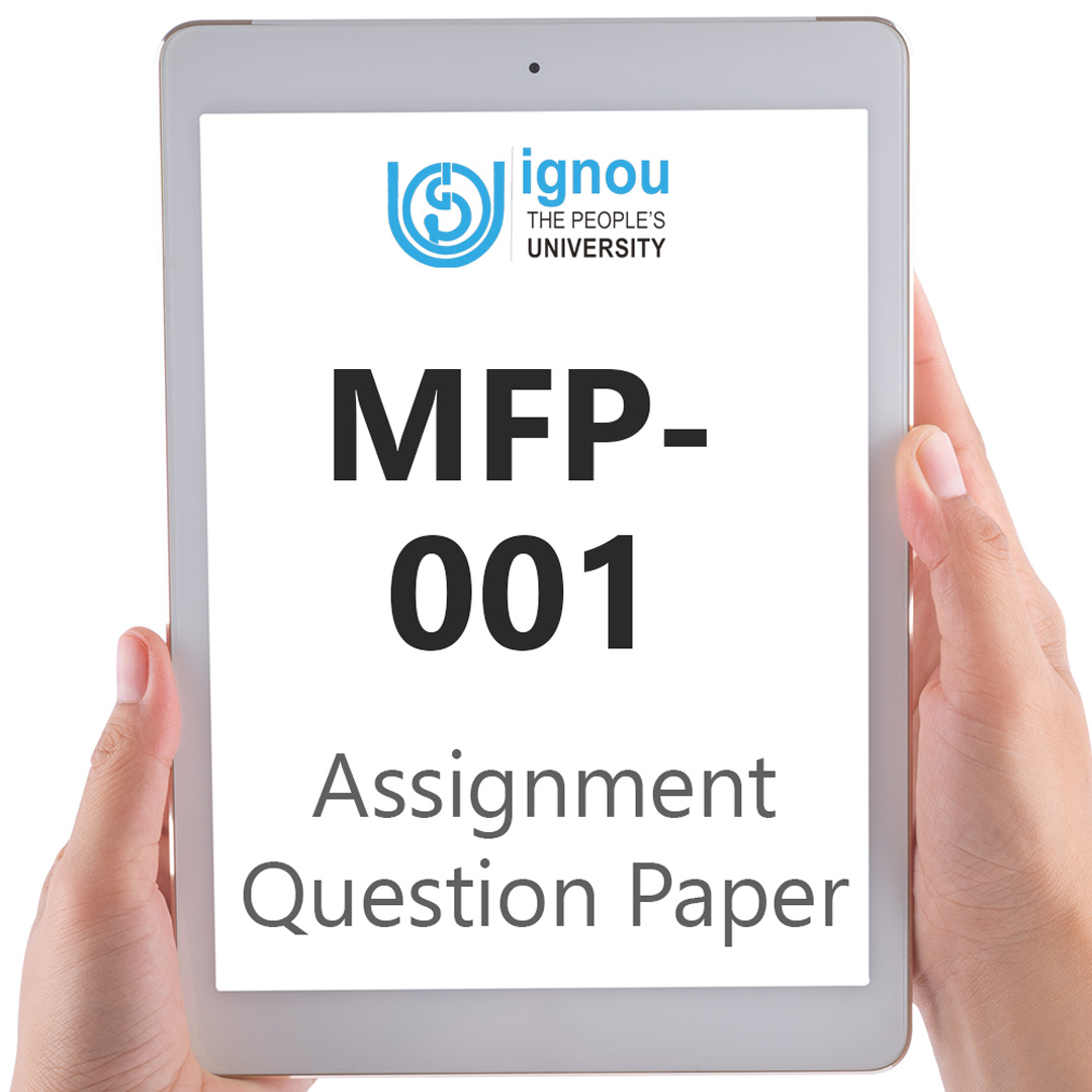 IGNOU MFP-001 Assignment Question Paper Free Download (2023-24)