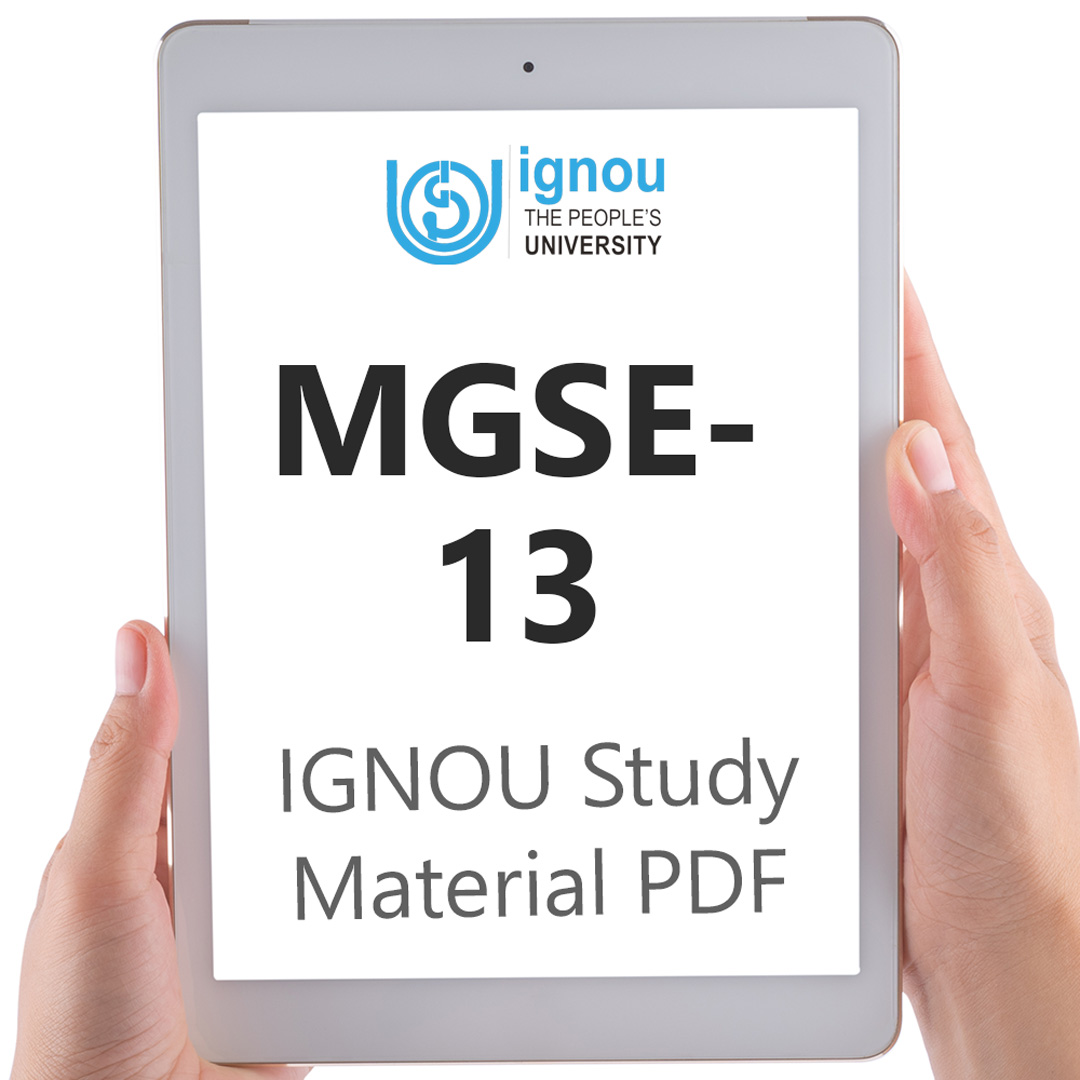IGNOU MGSE-013 Study Material & Textbook Download