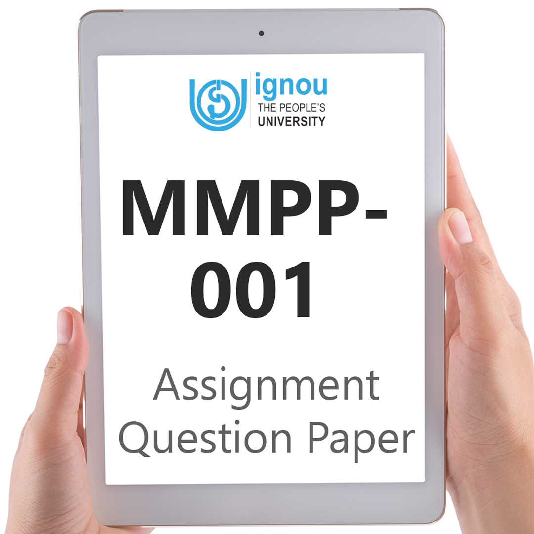 IGNOU MMPP-001 Assignment Question Paper Free Download (2023-24)