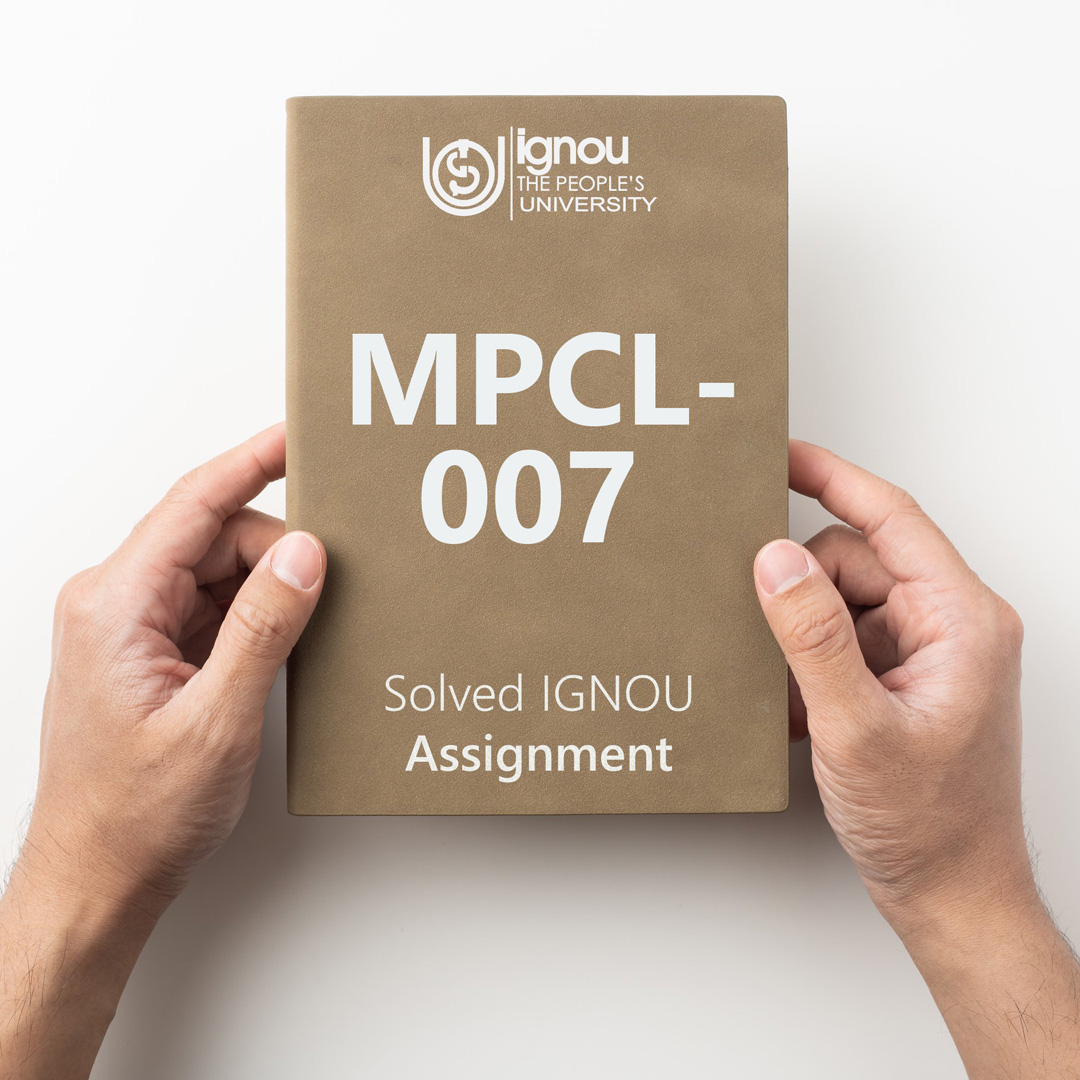 Download MPCL-007 Solved Assignment