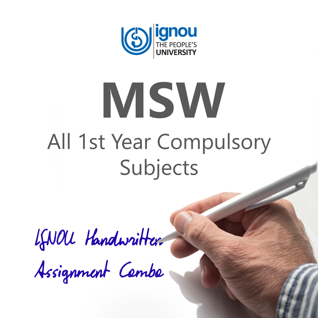 ignou assignment msw 1st year