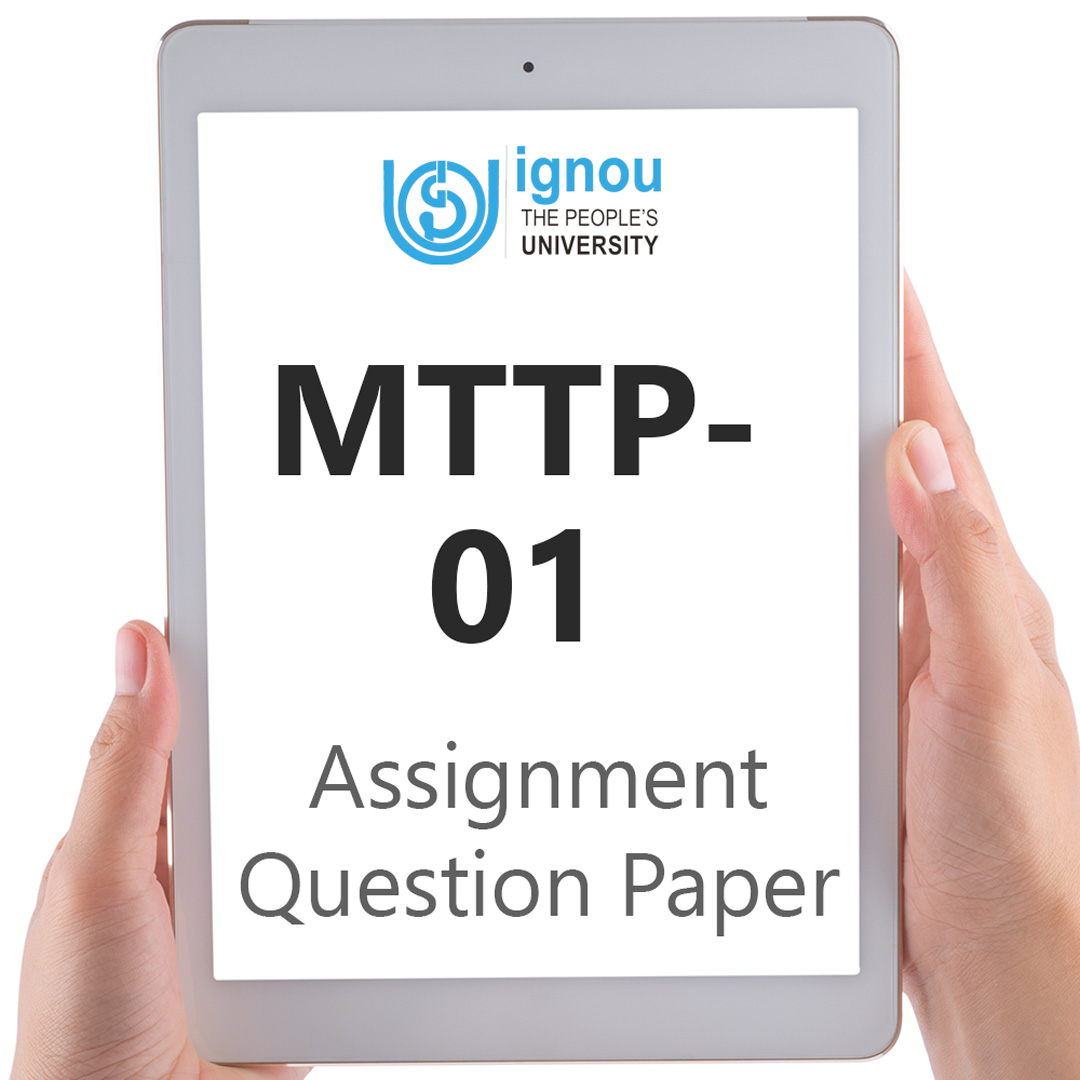 IGNOU MTTP-01 Assignment Question Paper Download (2022-23)
