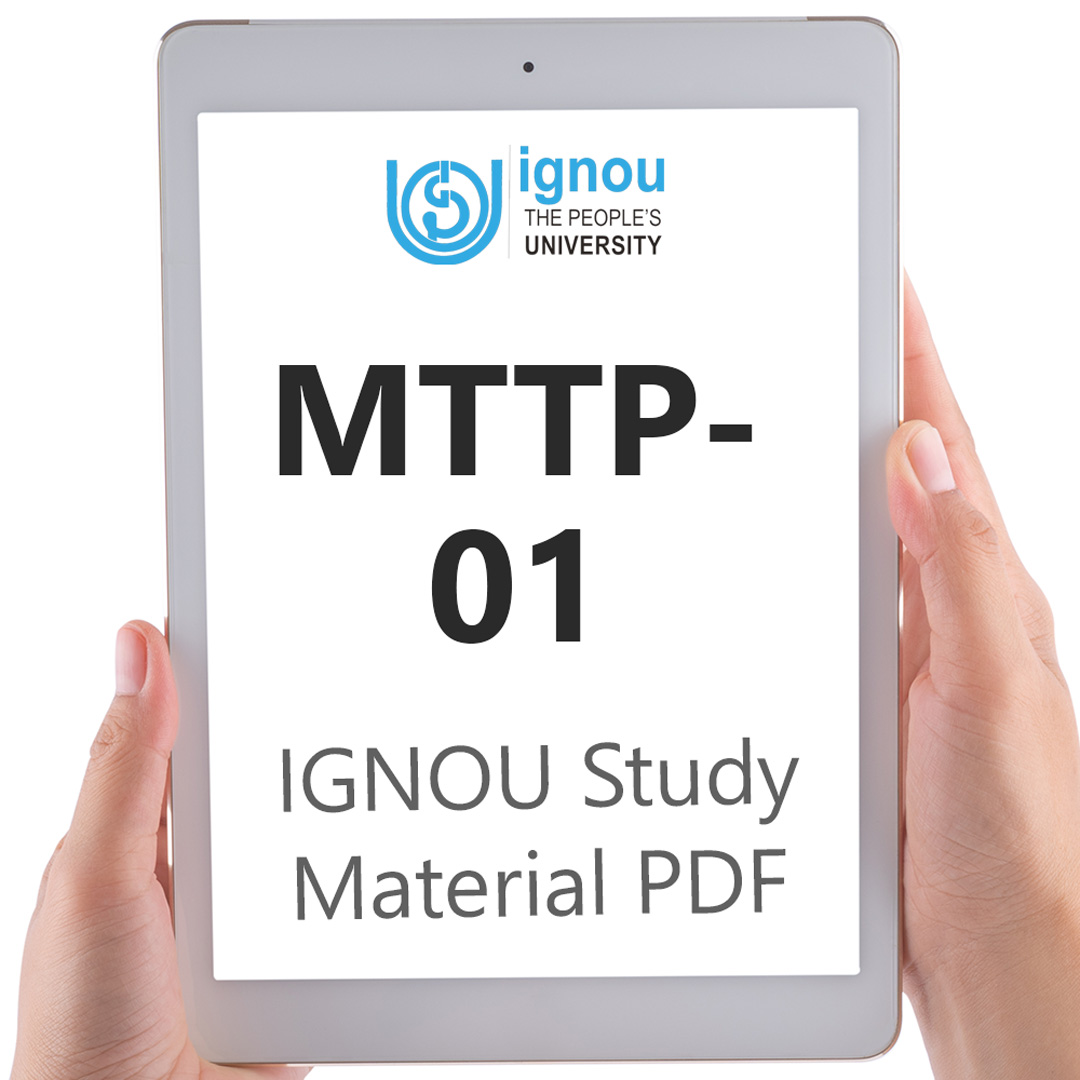 IGNOU MTTP-01 Study Material & Textbook Download
